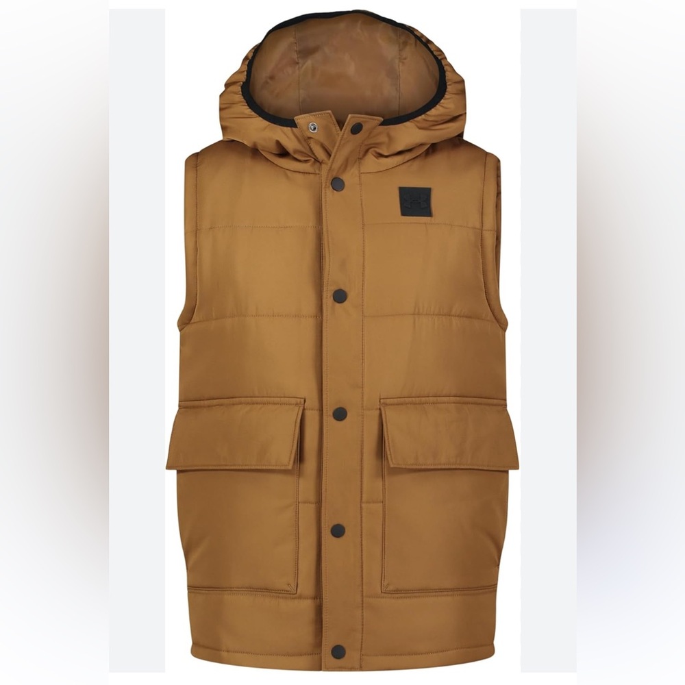 Under Armour Puffer Vest Boys YMD Brown Tan